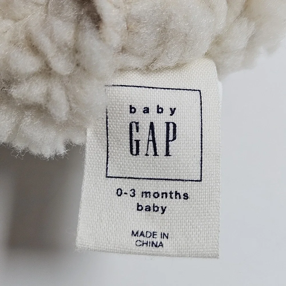 Baby Gap Shearling Brown‎ Boots Shoes Sherpa Lined Brown 0-3 Months Infant NEW
